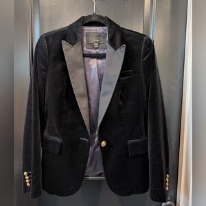 J. Crew Velvet Blazer with Satin Lapels 🤩